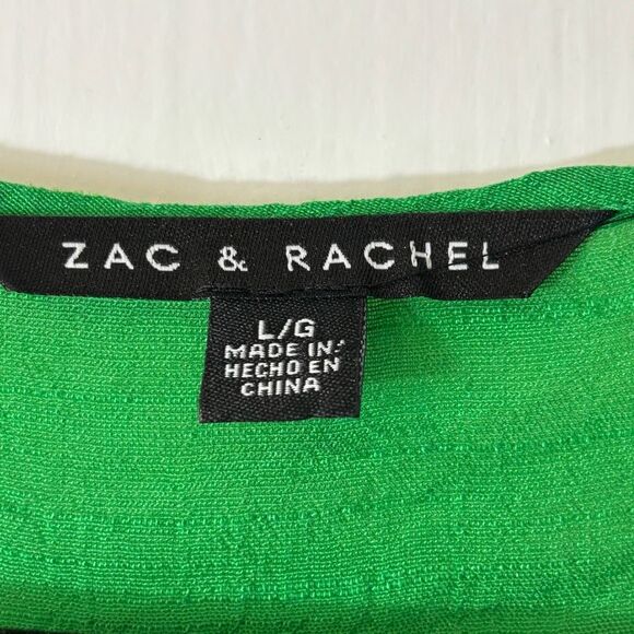 Zac & Rachel L flowy green boho romantic lace detail top fairy core - Picture 8 of 11